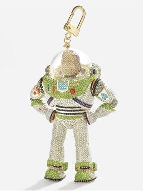 Baublebar Disney Toy Story Buzz Lightyear Bag Charm Rhinestone Keychain NIB
